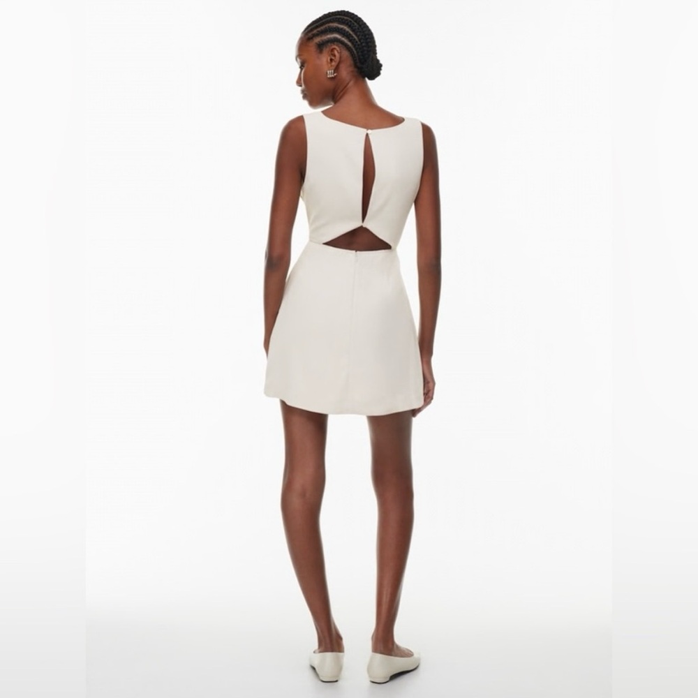 Aritzia Babaton Off White Ivory Spectre Dress - Size 6 - Picture 3 of 8